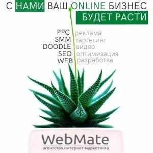 В команде WebMate работают опытные специалисты по таргету