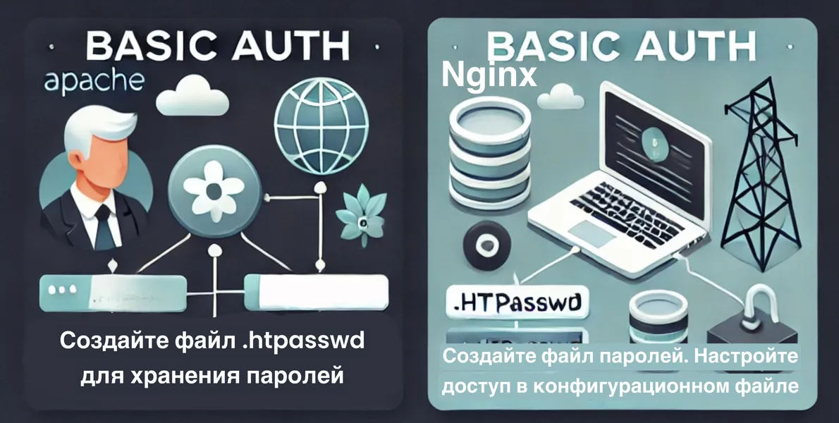 Настройка Basic Auth в Apache и Nginx 