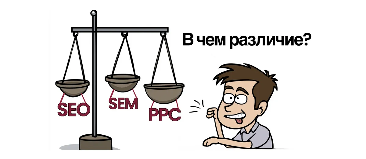 Различия между SEO, SEM и PPC